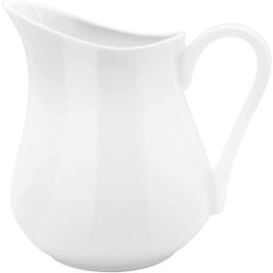 Cmws-Pichet &Agrave; Lait En Porcelaine Avec Poign&eacute;e Petit Pot &Agrave; Lait Classique En Porcelaine Blanche Fine - Pot En C&eacute;ramique - Petit Pichet &Agrave; Main - Pour Caf&eacute; Et Th&eacute; (450 Ml) - Neuf