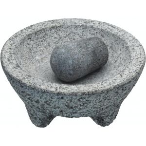 Subzonal-World Of Flavours - Ensemble Pilon Et Mortier Mexicain, Granit Naturel, 20 Cm (8''), Gris - Neuf