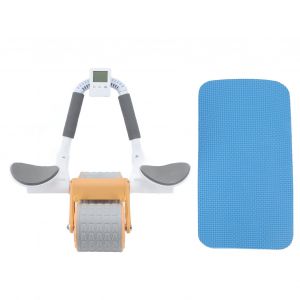 Roue Abdominale Avec Minuterie Et Minuterie Pour Renforcer Les Muscles Abdominaux, Equipement De Musculation Abdominale, Orange - Neuf