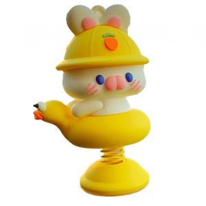 Figurine De Poupee Secouante Mignonne De Ressort De Tableau De Bord De Voiture Jouets De Ressort Secouant Le Jouet De Decoration De Tableau De Bord De Voiture Cercle De Natation - Neuf