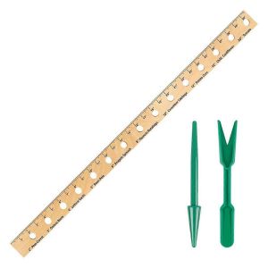 Règle De Plante En Bois De 30 Pouces,Règle De Plantation De Graines Pliable Avec Trous - Neuf