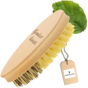 À Légumes En Bois,13,5 Cm,Poils Naturels De Haute Qualité,2 Degrés De Dureté,Pour Pommes De Terre,Carottes,Légumes,Made In Eu - Neuf