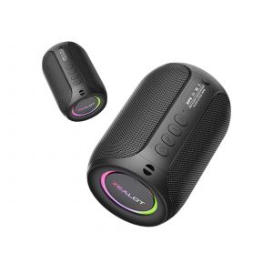 Enceinte Bluetooth avec lumi&egrave;res et son st&eacute;r&eacute;o, design sans fil compact - Neuf