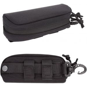 Kathlelxh-Étui À Lunettes Noir Avec Mousqueton - Protection Et Rangement Pour Lunettes De Soleil - Portable Et Rigide[H657] - Neuf