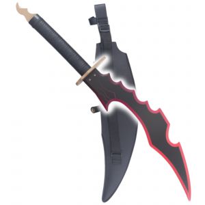 Sung Jinwoo Dague Solo Leveling Couteau en Bois Epee Poignard Cosplay Sabre Decoration - Lame en Bois D&eacute;coration - Neuf