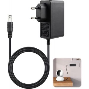KALANKA-9V 1A Cable Camera pour Tapo C200 C210 C310 C100 C320WS TC60 TC70, Chargeur Cam&eacute;ra Alimentation avec C&acirc;ble 1m, Adaptateur Secteur Transfo pour Cam&eacute;ra IP WiFi FHD 360&deg; - Neuf