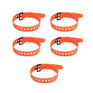 Attache De CâBle RéUtilisable, 5 PièCes, Attache De CâBle En Caoutchouc, Organisateur De Fil, Boucle En Fer Orange - Neuf