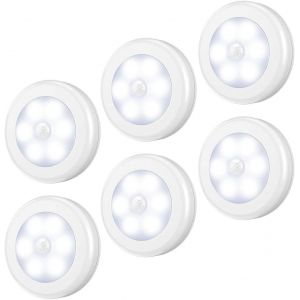 Lampe Détecteur De Mouvement, Lampe Escalier Placard , Éclairage De Placard, Veilleuse Led Pour Couloir, Chambre À Coucher, Cuisine - 3 Pièces Blanc Chaud - Neuf