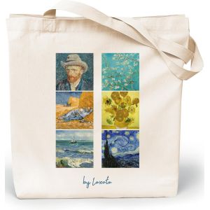 KALANKA-Tote Bag Femme - Sac Cabas Femme Original - Tote Bag Coton 100% Grand 35 x 42 x 8 cm - Sac Fourre Tout en Toile - Neuf