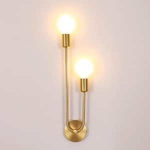 Subzonal-Applique Murale Interieur, 2 Lumi&egrave;res E27 Lampe Murale Industrielle, Luminaire Mural Moderne Pour Salon, Couloir, Escalier, Chambre &Agrave; Coucher - Neuf