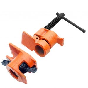 XYONG Collier de serrage pour tuyaux de menuiserie G3/4 po, en fonte malleable, haute durete, reglable, pour collage de tuyaux de bois - Neuf