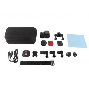 Camera d'action 4K 60 ips 16 MP, grand angle 170 degres, camera de sport, telecommande WiFi, etanche IP68, ecran IPS 2 pouces - Neuf