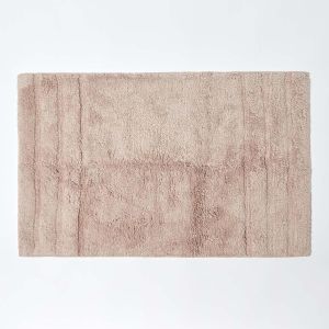 KAL-Tapis De Bain Antidérapant 50 X 80Cm, Tapis Salle De Bain En Pur Coton Ultra Doux, Couleur Beige - Neuf