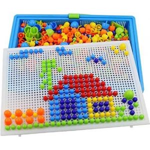 MDY-Jeu d'emboîtement Mosaïque Jouets Educatifs pour Enfants DIY Jouets Créatifs Puzzle Colorée Garçons Filles Mosaïque à Emboîter 888 pièces Briques Jeu de Construction Cadeau Anniversaire - Neuf