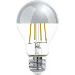 Ampoule Led E27, Lampe À Tête Miroir Doré, Éclairage Anti-Éblouissant, 7,5 Watts (Correspond À 60 Watts), 806 Lumens, Blanc Chaud, 2700 Kelvin, Ampoule Edison A60, Ø 6 Cm - Neuf
