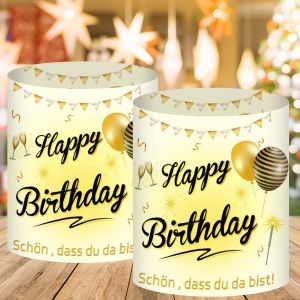 Kalanka-Lot De 12 Photophores Décoratifs De Table Pour Anniversaire, Lanterne Bougies Pour Décoration Anniversaire, Lanterne Photophores Décoratifs De Table, Pour Bougies Chauffe-Plat Ou Bougies - Neuf