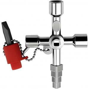 1Pcs 4 Voies Clé Multifonction,Pompier,Croisée Multifonction,Armoire Electrique,Triangle,Convient Pour Ascenseur,Armoire Electrique,Etc - Neuf