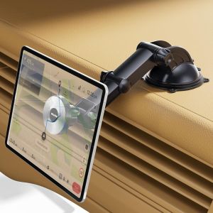 Support Tablette Magn&eacute;tique Voiture, Ventouse Puissante pour Tableau de Bord & Pare-Brise, Bras Extensible, Rotation 360&deg;, Compatible iPad, Samsung, Android, iPhone et Tablettes 4""-13 - Neuf