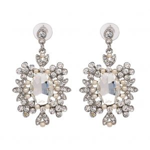 Boucles D'oreilles Pendantes Tendance En Alliage Et Strass Pour Femmes, Accessoire De Decoration - Neuf