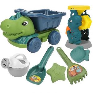 Ensemble De Jouets De Plage Pour Enfants, Dinosaure, Voiture, Pelle, Outil De Dragage D'eau Ext&eacute;rieur Pour B&eacute;b&eacute;-8295-67b (Vert Clair) - Neuf