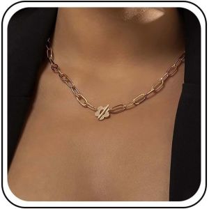 Kal-Collier De Fleurs &Agrave; Mailles Vintage Collier De Trombones Collier &Agrave; Bascule Collier De Fleurs Collier De Cha&icirc;nes De Fleurs Collier Ras-De-Cou De Fleurs En Or Bijoux Pour Femmes - Neuf