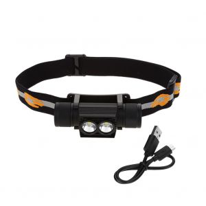 Lampe Frontale Led Usb D'exterieur, Bandeau Reglable, Accessoire Pour La Peche De Nuit Et Le Cyclisme - Neuf