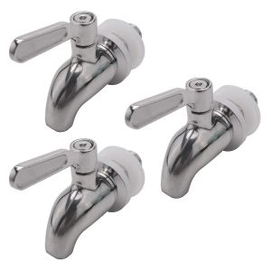 3x Robinet En Acier Inoxydable Robinet De Bière Pression Pour Fermenteur De Brassage Distributeur De Jus De Bière Pression De Vin - Neuf