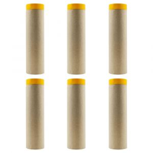 Chenquansarl-Lot De 6 Rouleaux De Papier De Masquage Pr&eacute;-Encoll&eacute; Avec Ruban Adh&eacute;sif, 45 G - Dimensions 45 Cm X 15 M (Chaque Rouleau), 90 M Au Total - Neuf