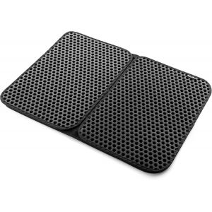 Tapis Pour Bac &Agrave; Liti&egrave;re Pour Chats Clikatt,Capture Les D&eacute;chets De Liti&egrave;re Pour Chats,Avec Fonction De Tapis Pour Bac &Agrave; Liti&egrave;re,Design Compact Et Facile &Agrave; Nettoyer - Neuf