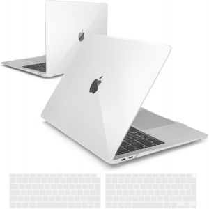 Coque Compatible Avec Macbook Air 13 Pouces A2337(M1)/ A2179/ A1932, Housse Cover Étui Rigide Et Couvercle De Clavier Pour 2021/2020/2019/2018 Macbook Air 13 Retina, Cristal Transparent - Neuf