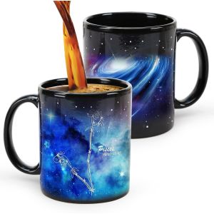 Eryi-Tasse À Café Magique, Cadeaux D'anniversaire De Poissons, Zodiac Astrologie Constellation Cup 11 Oz, Cadeaux Uniques De Février De Mars Pour Son Petit Ami. - Neuf