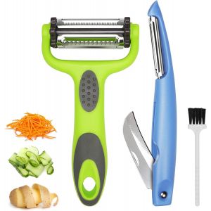 Lbgwp60-Éplucheur À Pommes De Terre Pour La Cuisine, Éplucheurs Y Et I Multi 3 En 1, Éplucheur Pour Carottes Et Concombres En Julienne Avec Lame En Acier Inoxydable - Neuf