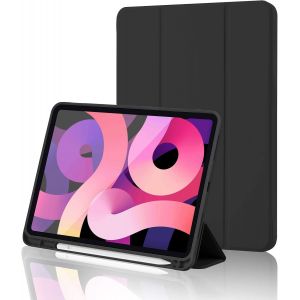 Coque pour iPad 11 g&eacute;n&eacute;ration A16 2025 / iPad 10 g&eacute;n&eacute;ration 2022 (10.9/11 Pouces) avec Support Stylet, Support Trifold, Mise en Veille/r&eacute;veil Automatique, Coque arri&egrave;re en TPU Flexible, Noir - Neuf