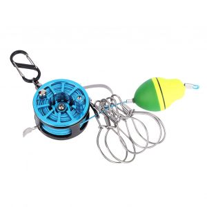 Boucles De Verrouillage De Poisson 6 M 5 Verrous Chaine De Chaine Avec Flotteur Accessoire De Peche (Bleu 60#) - Neuf