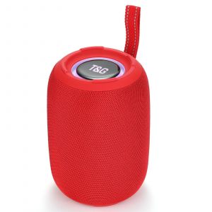 Enceinte Bluetooth Camouflage 15W Portable Avec Subwoofer Et LED Colorées Rouge YONIS - Neuf