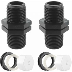 Réservoir De Trop-Plein 25 Mm, Réservoir De Cloison, Raccord Pour Réservoir D'eau De Pluie De 1 000 Litres Avec Joint (3/4 Po) - Neuf