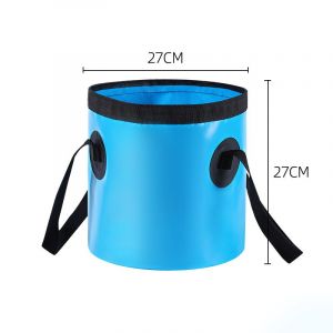Seau De Pêche Portable Pliable Pour Eau, Utilisé Pour Les Voyages, Le Camping, La Randonnée, La Pêche, Le Jardinage (Bleu 20 L) - Neuf