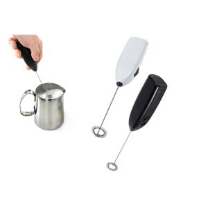 Ensemble de mini-mousseur &eacute;lectrique - 2 pi&egrave;ces : mousseur &agrave; lait et batteur &agrave; ?ufs - Neuf