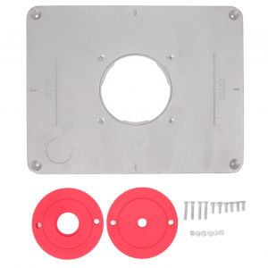 Hjlian Plaque D'insertion Pour Table De Toupie En Alliage D'aluminium, Pas De Trou De 88 A 95 Mm, 4 Trous, Pour Machine A Decouper, Planche A Bascule Pour Serie 2301 - Neuf