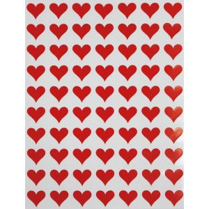 Royal Green Gommettes Étiquettes Autocollantes En Forme De C?Ur Rouge Idéal Pour Les Anniversaires, Les Mariages 15 Feuilles 1,3cm (13mm) Paquet De 1050 - Neuf