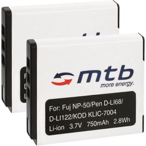 2X Batterie NP-50 pour Fuji Fujifilm Finepix XP100, XP150, XP170, XP200 - Neuf