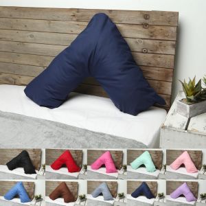 Coussin Orthop&eacute;dique En Forme De V Pour Le Cou, Le Dos Et Les &Eacute;paules, Coussin D'allaitement De Grossesse, Coussin D'allaitement Pour Tout Le Corps, Coussin D'allaitement Avec Housse (Fuchia) - Neuf