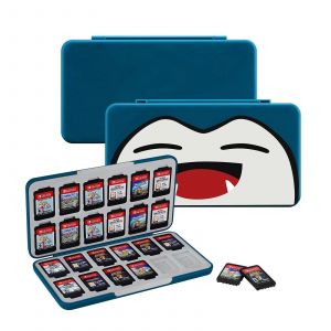 Bo&icirc;te de rangement portable pour cartes de jeu Nintendo Switch, 24 emplacements pour cartes et 24 pour micro SD, fermeture magn&eacute;tique, mat&eacute;riau ABS r&eacute;sistant, dimensions 16,1 x 9,1 x 1,9 cm - Neuf