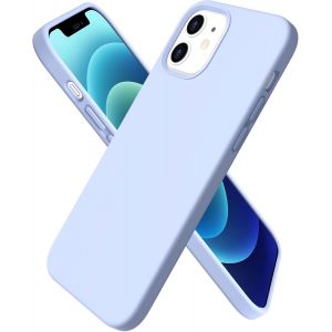 Maa-Coque Pour Iphone 12 Case 6,1"" Et Iphone 12 Pro Case,Fine En Caoutchouc Liquid Silicone Cover Protection Bumper Anti-Choc Housse Étui 6,1 Pouces Bleu Ciel - Neuf