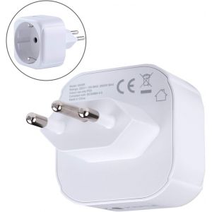 Brazil/South Africa African Afrique Du Sud Sa Adapter Plug Voyage Type N A Eu Europe European Type C E F Prise Socket Adaptor Pour Spain Es France Fr Germany Denmark Greece Adaptateur 3 Pin[Z3527] - Neuf