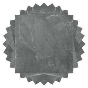 Autocollant de Carrelage de Salle de Bain &eacute;tanche pour Mur Amovible PVC Autocollant de Sol en Marbre Gris Auto-adh&eacute;sif,55pcs ,5m&sup2; - Neuf