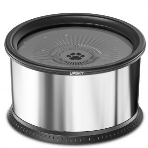 Gamelle Pour Chien De 6,5 L, Gamelle Anti-D&eacute;versement De 6 Litres, Acier Inoxydable - Neuf