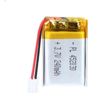 Batterie 3,7 V 240 mAh Batterie lithium-ion Li-Po lithium-ion 452030 avec connexion 2P-PH avec taille de grille de 2,0 mm - Neuf