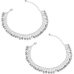Bell Cheville Pour Les Femmes De La Mode Plaqué Diamants Cloches Cheville Pour Femme 2 Pièces - Neuf