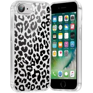 Kal-Coque Magnétique Pour Iphone 16e/Se 4/Se 2025 6,1"", Compatible Avec Magsafe, Transparente Fille Etui Avec Aesthetic Motif Léopard Dessin, Silicone Mince Tpu Case Antichoc Housse Cover, 03 - Neuf
